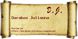 Darabos Julianna névjegykártya